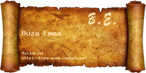 Buza Emma névjegykártya