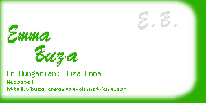 emma buza business card